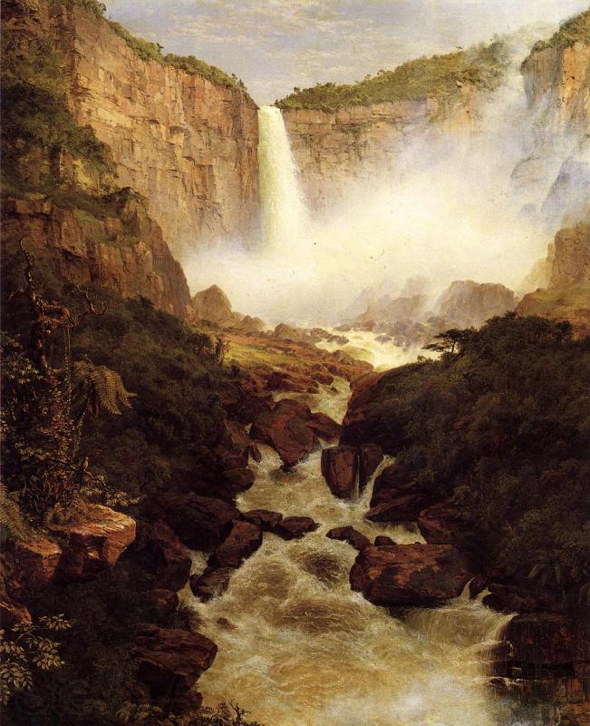 Frederic Edwin Church Tequendama Falls near Bogota, New Granada Spain oil painting art